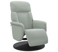 vidaXL Sillón Reclinable con Reposapiés, Silla Ajustable con Respaldo, Sillón de Relax Descanso TV, Asiento para Ancianos, Terciopelo Gris Claro