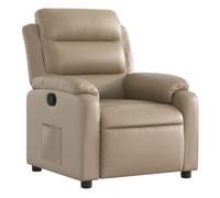vidaXL Sillón reclinable de Cuero sintético Color Capuchino, Silla reclinable, sillón reclinable para Ancianos, sillón de sofá, sillón