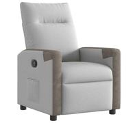 vidaXL Sillón reclinable de Tela Gris Nube, Silla reclinable, sillón reclinable para Ancianos, sillón de sofá, sillón, sillón reclinable para TV