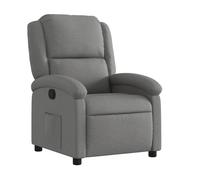 vidaXL Sillón reclinable de televisión con respaldo y reposabrazos – Tela gris oscuro