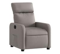 vidaXL Sillón reclinable de relax, asiento ajustable para ancianos, tela gris taupe