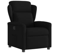 vidaXL Sillón reclinable de tela negro