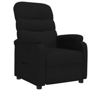 vidaXL Sillón reclinable de Tela Negro