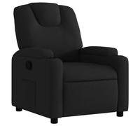 vidaXL – Sillón reclinable Televisión Relax con reposabrazos – Tela negro