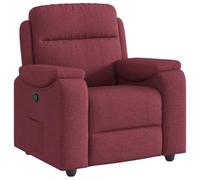 vidaXL Sillón reclinable de Tela Rojo Tinto, Silla reclinable, sillón reclinable para Ancianos, sillón de sofá, sillón, sillón reclinable para TV