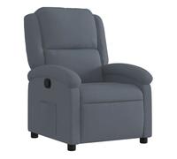 vidaXL Sillón reclinable de Terciopelo Gris Oscuro