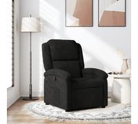 vidaXL Sillón reclinable de terciopelo negro