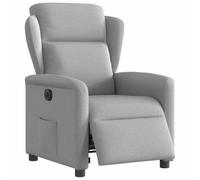 vidaXL Sillón reclinable eléctrico de tela gris nube