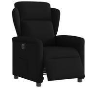 vidaXL Sillón reclinable eléctrico de tela negro