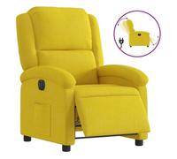 vidaXL Sillón reclinable eléctrico – Asiento ajustable y reposabrazos – Terciopelo amarillo