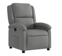 vidaXL Sillón Reclinable, Silla con Respaldo Reposabrazos, Sillón de Televisión Relax Descanso, Asiento para Salón Hogar, Tela Gris Oscuro