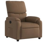 vidaXL Sillón Reclinable, Silla con Respaldo Reposabrazos, Sillón de Televisión Relax Descanso, Asiento para Salón Hogar, Tela Marrón