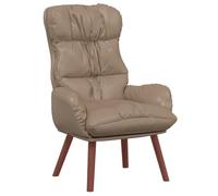 Sillón Cappuccino VidaXL con reposabrazos acolchados para sala o oficina, diseño ergonómico, tapicería duradera de cuero sintético, solución de asiento compacto para adultos, comodidad contemporánea e