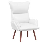 vidaXL Sillón Relajante Cuero sintético Blanco