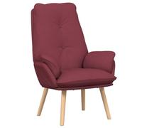 vidaXL Sillón Relajante de Tela Color Vino