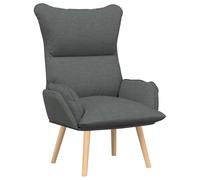vidaXL Sillón Relajante de Tela Gris Oscuro