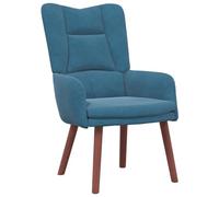 vidaXL Sillón Relajante de Terciopelo Azul