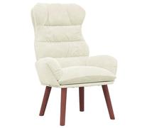 vidaXL Sillón Relajante de Terciopelo Crema