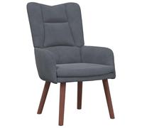 vidaXL Sillón Relajante de Terciopelo Gris Oscuro