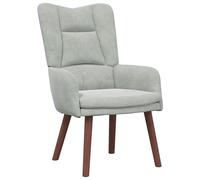 vidaXL Sillón Relajante en Terciopelo Gris Claro