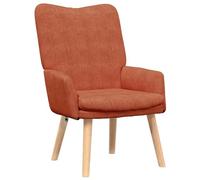 vidaXL Sillón Relajante Rojo Naranja de Tela de Pana