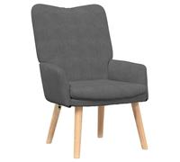 sillón vidaXL cómodo moderno gris oscuro para relax en sala de estar y dormitorio con diseño ergonómico, construcción duradera y acabado mate elegante, silla perfecta para leer y muebles de asiento