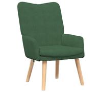 Sillón Cómodo Verde Jungla vidaXL Para Sala de Estar | Diseño Ergonómico Tapicería de Poliéster Estilo Moderno Ideal para Rincones de Lectura Silla Acentuada de Muebles de Interior Sillón Individual C