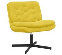 vidaXL Sillón Relax Giratorio Amarillo 63 x 75 x 76 cm Terciopelo