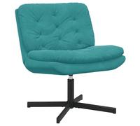 vidaXL Sillón Relax Giratorio Tuquesa 63 x 75 x 76 cm Terciopelo, Silla Giratoria Ergonómica Moderna para Sala de Estar, Asiento de Lounge Interior, Mobiliario de Casa de Terciopelo
