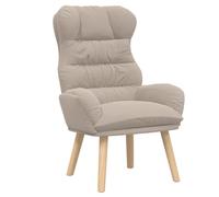 vidaXL Sillón Relax Tela Curly de Color Gris Claro