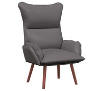 vidaXL Sillón Relaxante de Cuero sintético Gris