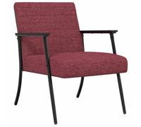 vidaXL sillón Rojo Vino 59 x 75 x 78 cm Tela, Sillón Moderno, diseño Rectangular, Estilo Actual con Soporte ergonómico, Ideal para Comodidad y funcionalidad, Espacio Adecuado