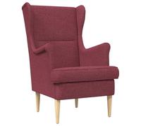 vidaXL sillón Rojo Vino Tela, Sillón Moderno, cómodo para Leer, Elegante con cojín Suave, diseño ergonómico para tu Sala y Dormitorio