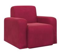 vidaXL Sillón Rojo Vino Terciopelo