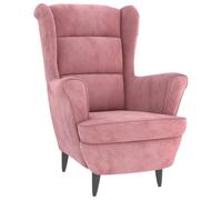VIDAXL Sillón Rosa de Terciopelo