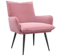 vidaXL Sillón Rosa Terciopelo