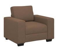 vidaXL Sillón sofá marrón de Tela, 100x77x82 cm