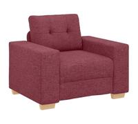 vidaXL Sillón sofá Rojo Vino 100x78x80 cm Tela