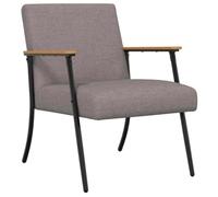 vidaXL sillón Taupé 59 x 75 x 78 cm Tela, Sala de Estar, Rectangular, Moderno, Soporte ergonómico, Diseño chido, Asiento cómodo, Distribución versátil, Mobiliario Funcional