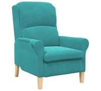 vidaXL Sillón Turquesa Turquesa Tela Estándar Ergonómico