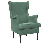 vidaXL sillón Verde Mar Terciopelo, Sillón Elegante para el Dormitorio, Asiento de Terciopelo Moderno, tapizado Suave para relajarte
