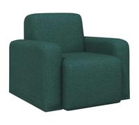 vidaXL Sillón Verde Oscuro Tela