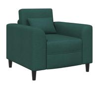 vidaXL Sillón Verde Oscuro Tela