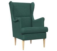 vidaXL sillón Verde Oscuro Tela, Sillón Moderno, cómodo para Leer, Elegante con cojín Suave, diseño ergonómico para tu Sala y Dormitorio