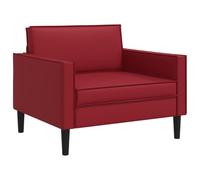 vidaXL Sillón XL Burdeos Cuero sintético