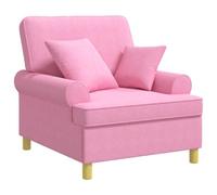 vidaXL Sillón XL con Cojines Rosa Tela