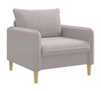 vidaXL Sillón XL Gris Claro Bouclé