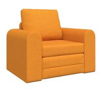 vidaXL Sillón y sofá Cama Amarillo Oscuro 2 en 1 de, con Medidas compactas de 98 x 71 x 83 cm. Tapizado en Tela, Ideal para tu Sala de Estar. Un diseño versátil Que se Adapta a Cualquier Espacio. PE