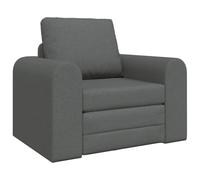 vidaXL Sofá Cama de Piso 2 en 1 Gris Oscuro 98x71x83 cm Tela