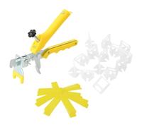 vidaXL Sistema para nivelación de azulejos 250 cuñas 500 calzos 1 mm